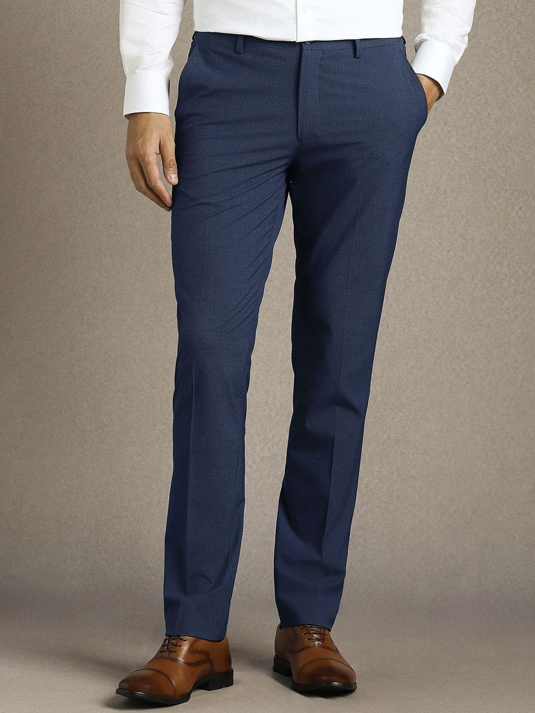 Louis Philippe Men Slim Fit Formal Trousers