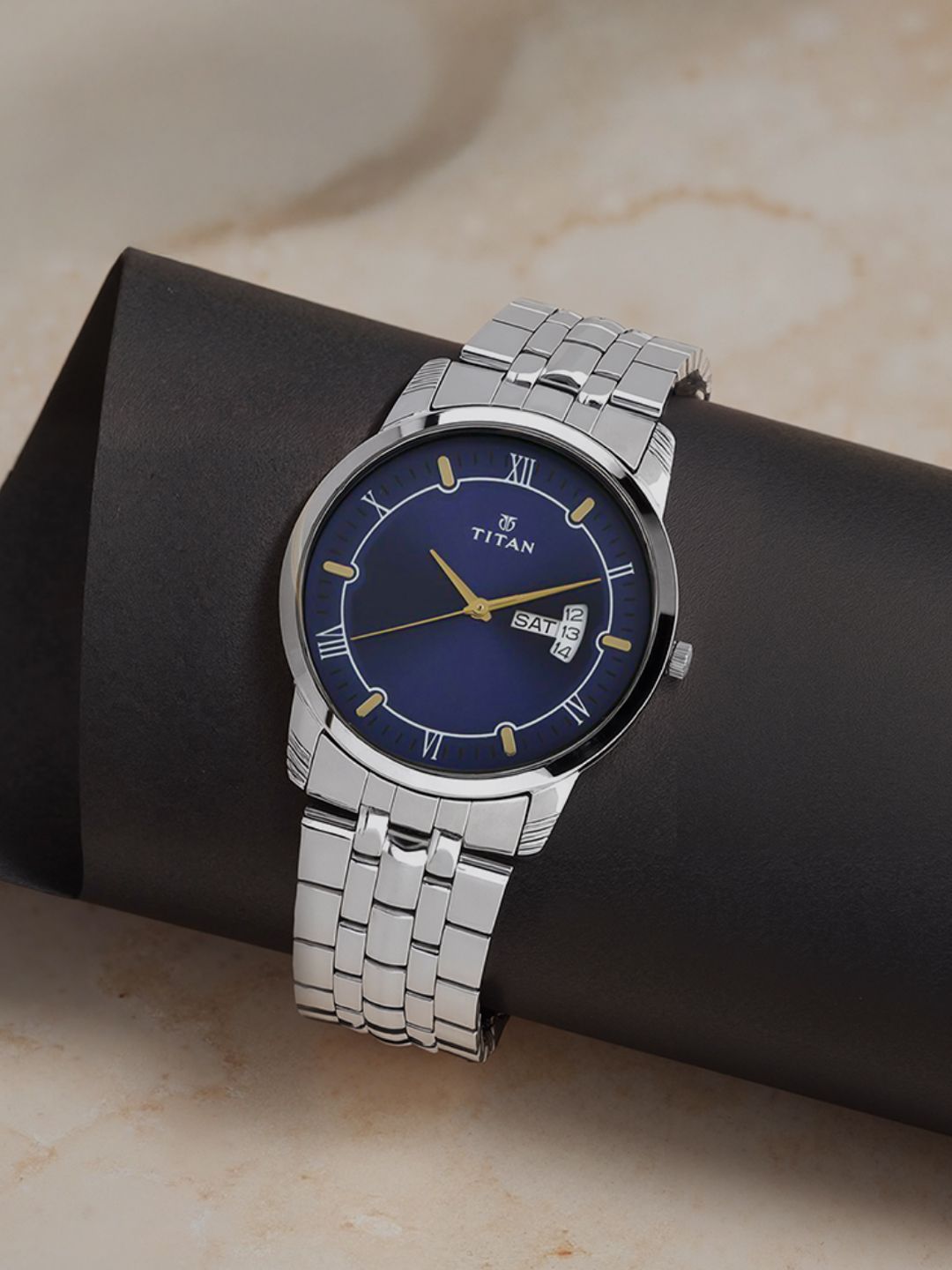Titan Titan Karishma Quartz Analog With Blue Dial Watch For Men - Nt1774sm01