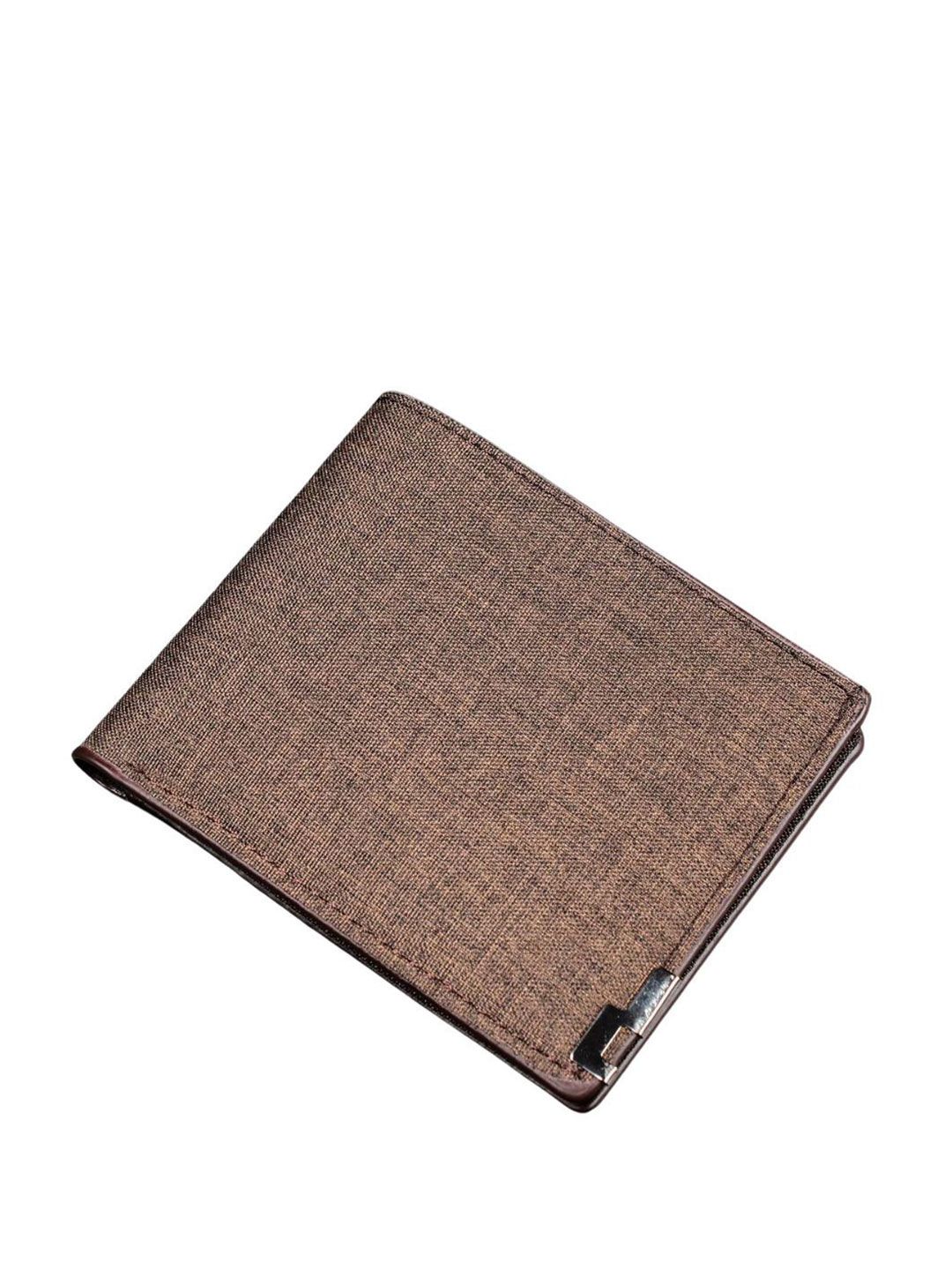 Pieru Men Textured Two Fold Wallet