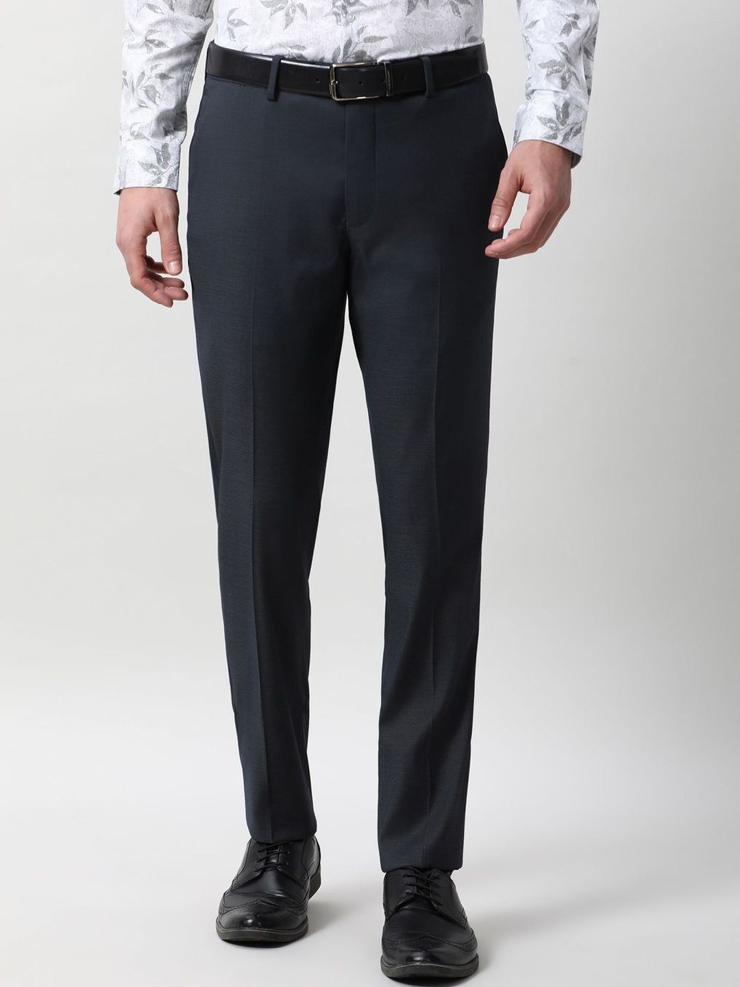 Peter England Elite Men Slim Fit Formal Trousers