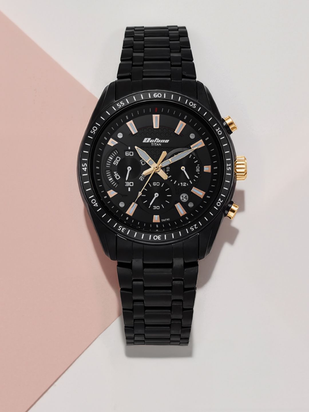 Titan Titan Octane Chronograph Analog With Black Dial Watch For Men - Nt90077km04