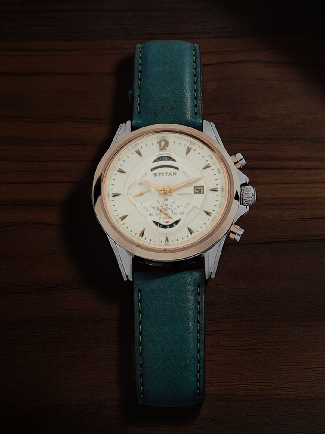 Titan Patterned Round Watches