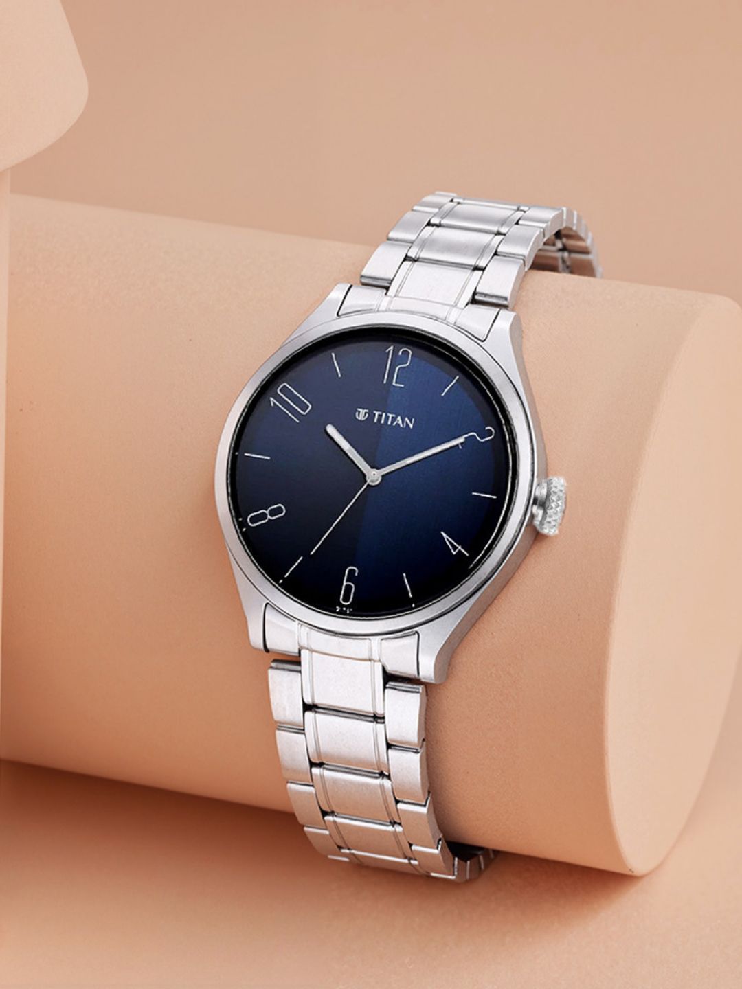 Buy Titan Workwear Quartz Analog With Gradient Blue Dial Watch For