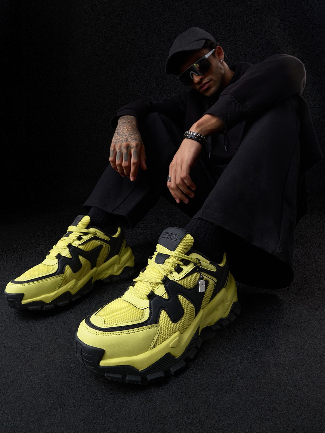 Buy The Souled Store Men - Fumes NX Colourblocked Yellow Low Top
