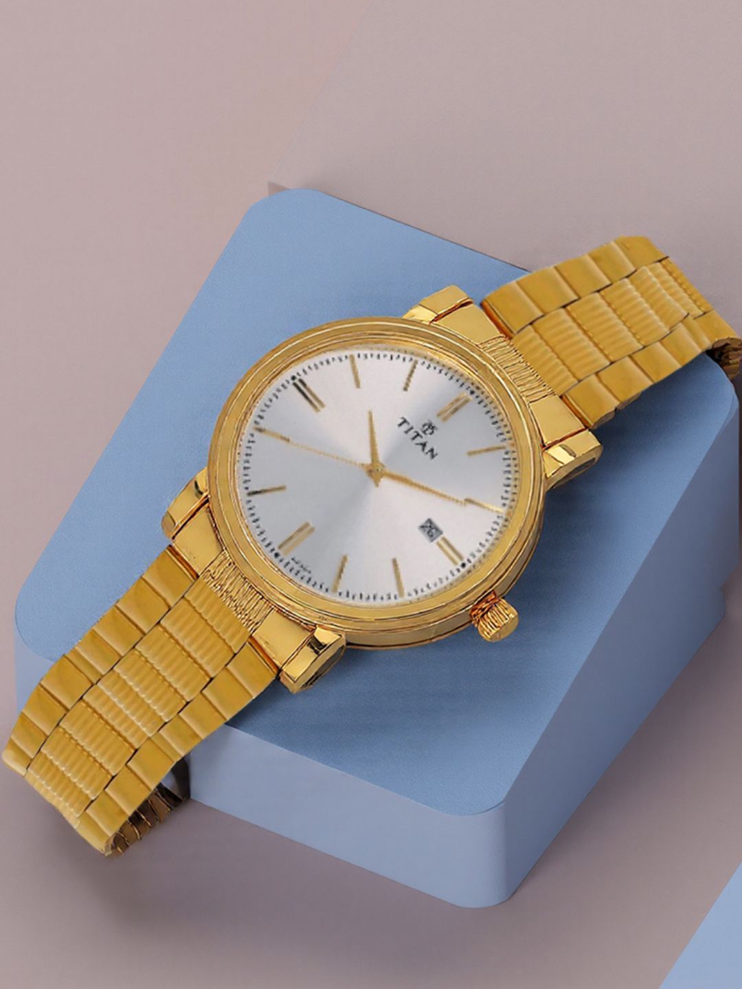 Titan Titan Karishma Quartz Analog With Silver Dial Watch For Men - Nt1712ym02