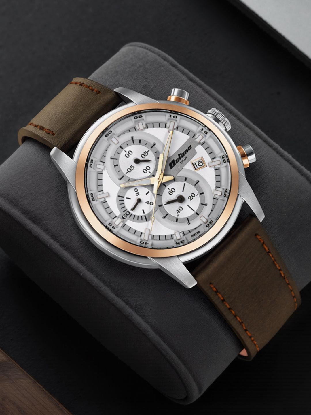 Titan Titan Octane Chronograph Analog With Silver Dial Watch For Men - Nt90086kl02