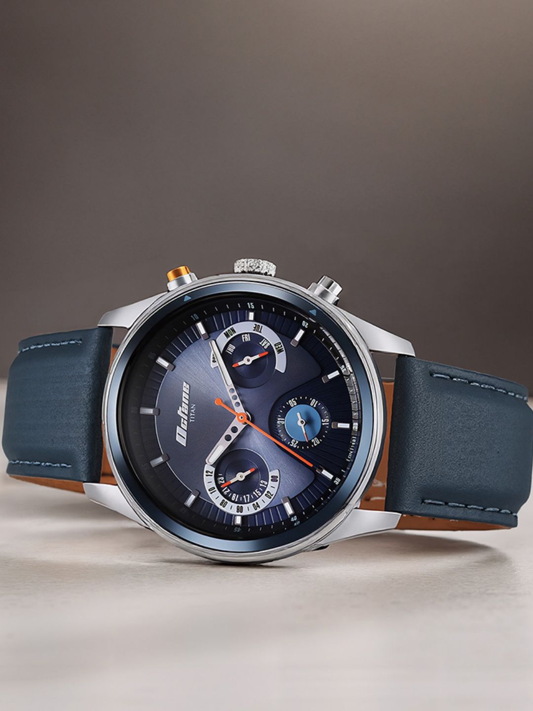 Titan Titan Octane Multifunction Analog With Blue Dial Watch For Men - Nt1805kl01