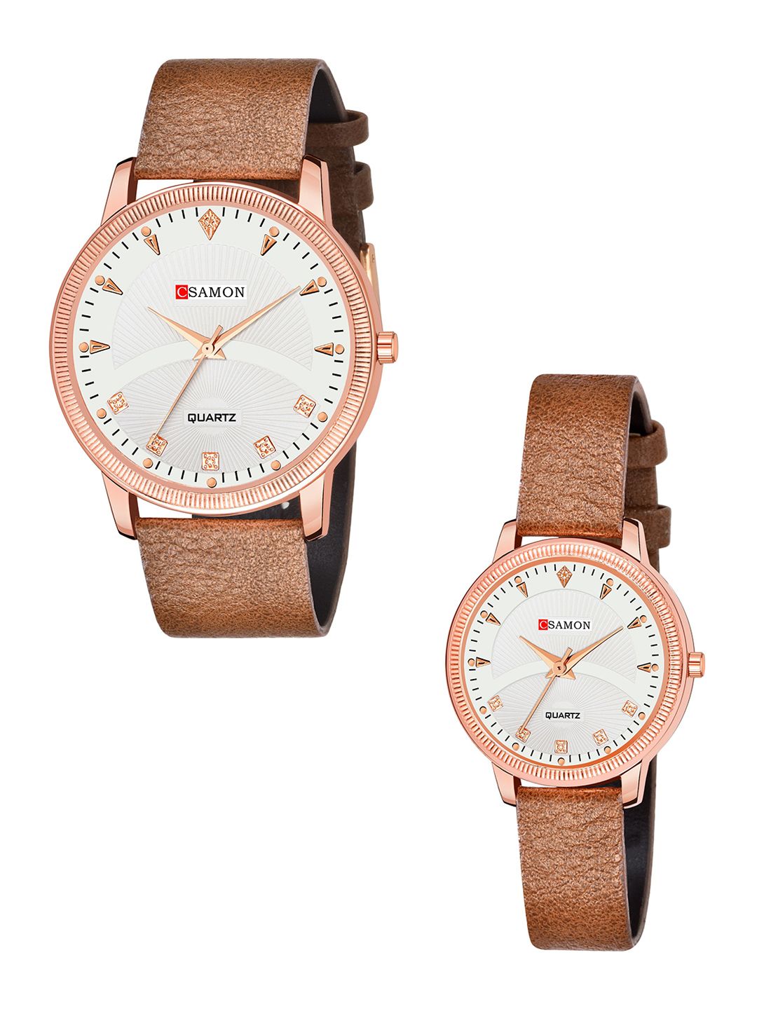 Gopal Shopcart Gopal Shopcart Unisex Pack of 2 Textured Round Tang Regular Analogue Watches
