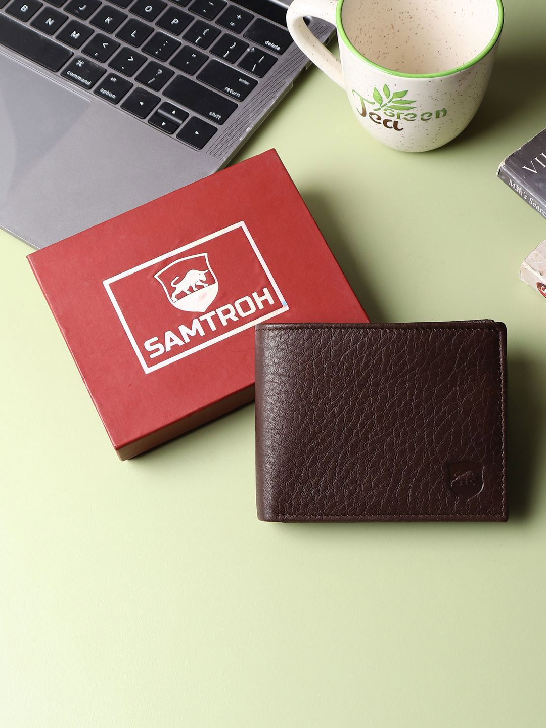 SAMTROH Men Leather Two Fold Wallet