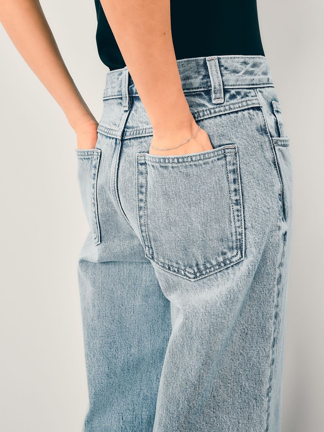 Pure Cotton Heavy Fade Cropped Jeans