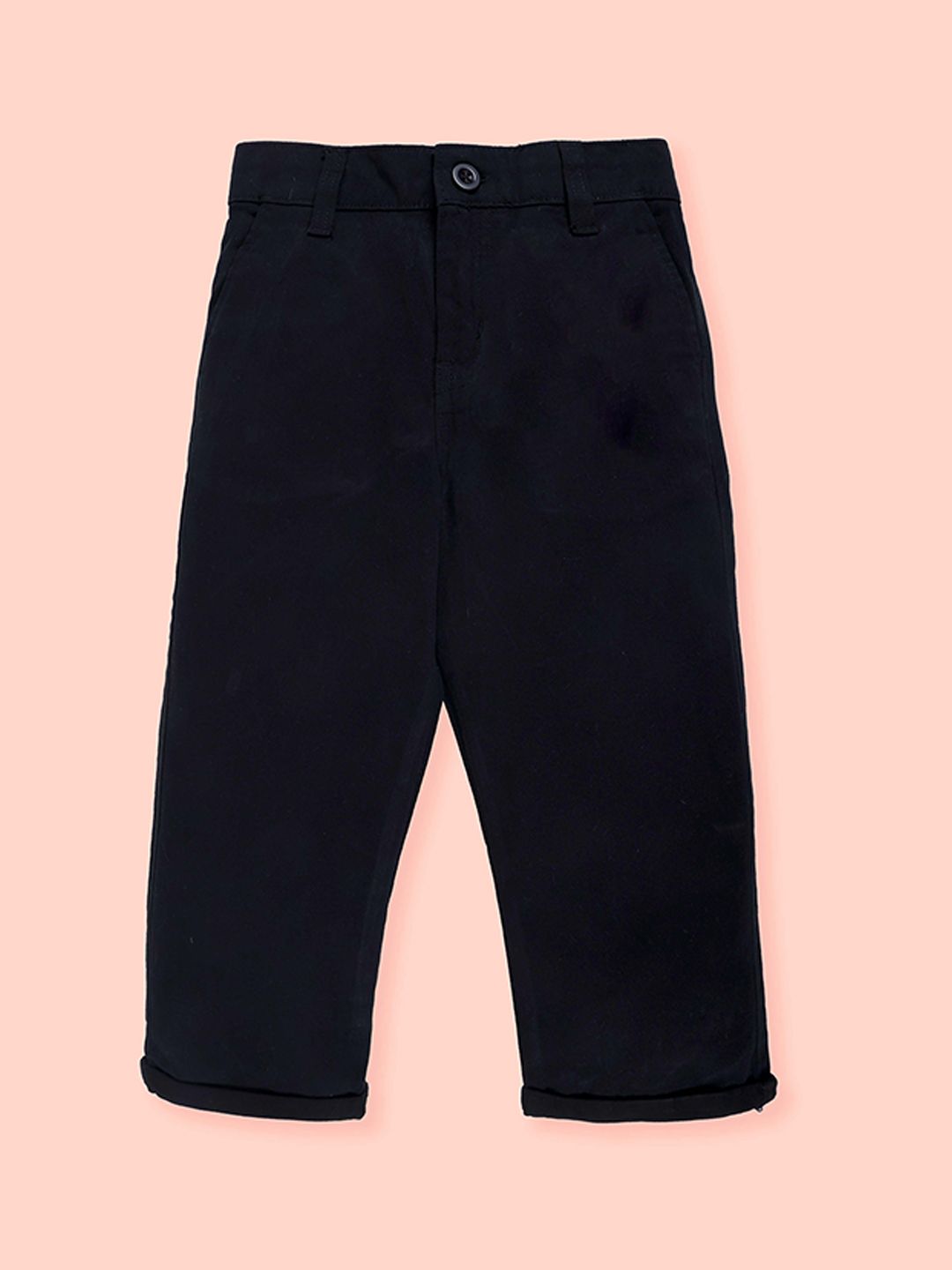 KiddoPanti Boys Straight Fit Mid-Rise Cotton Chinos