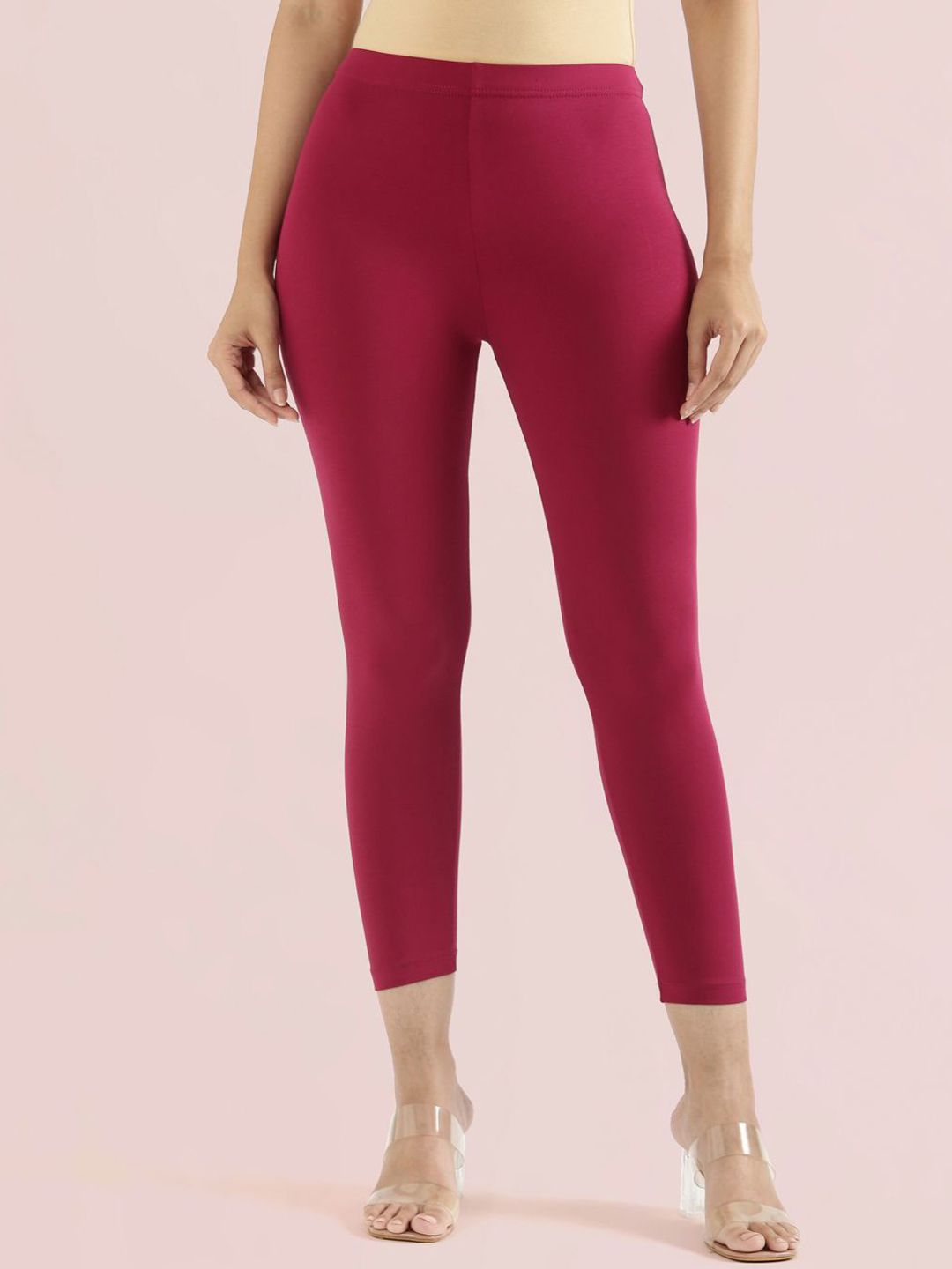 Go Colors Women Cotton Three Fourth Length Leggings