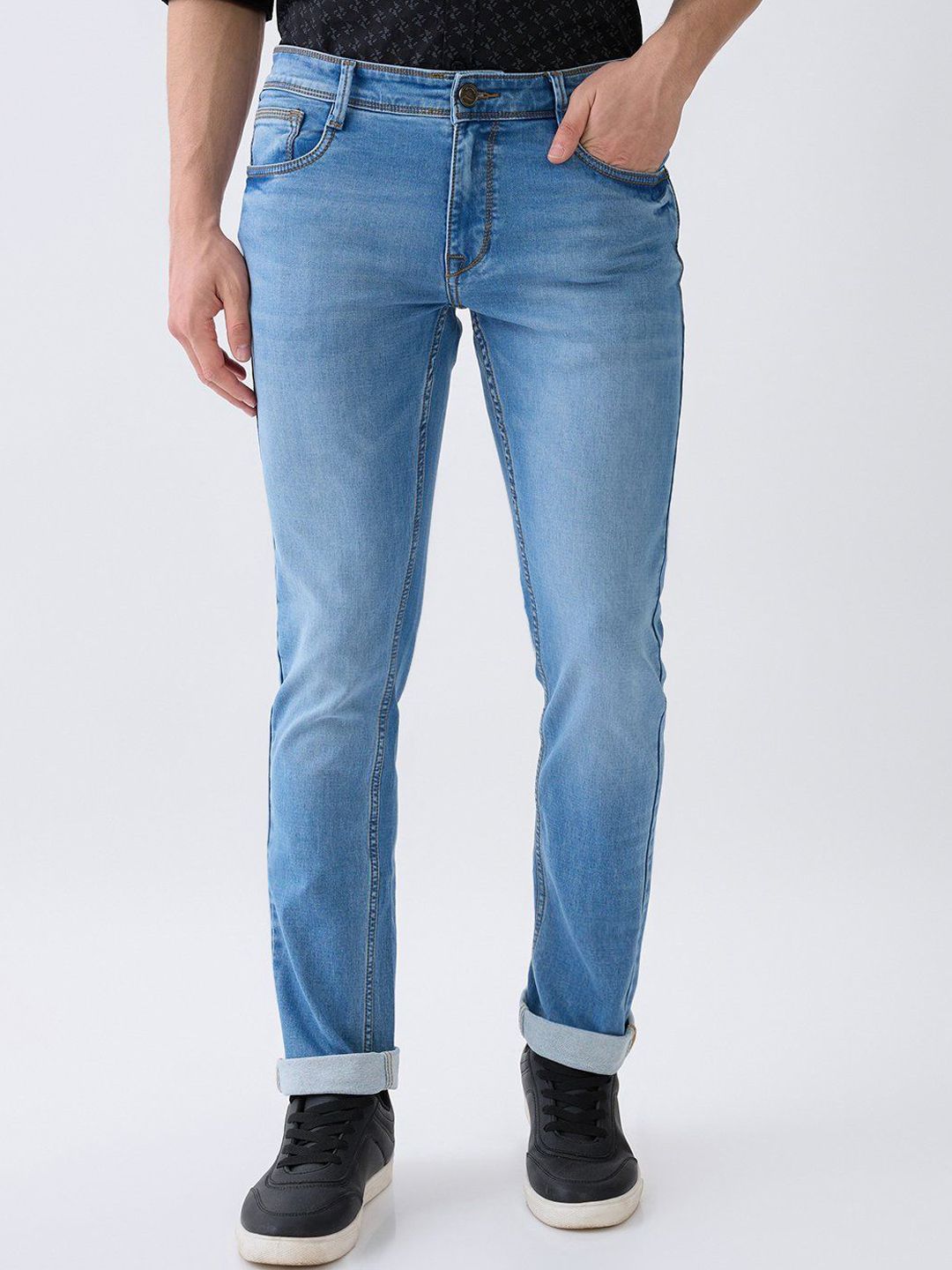 Parx Men Tapered Fit Low-Rise Jeans