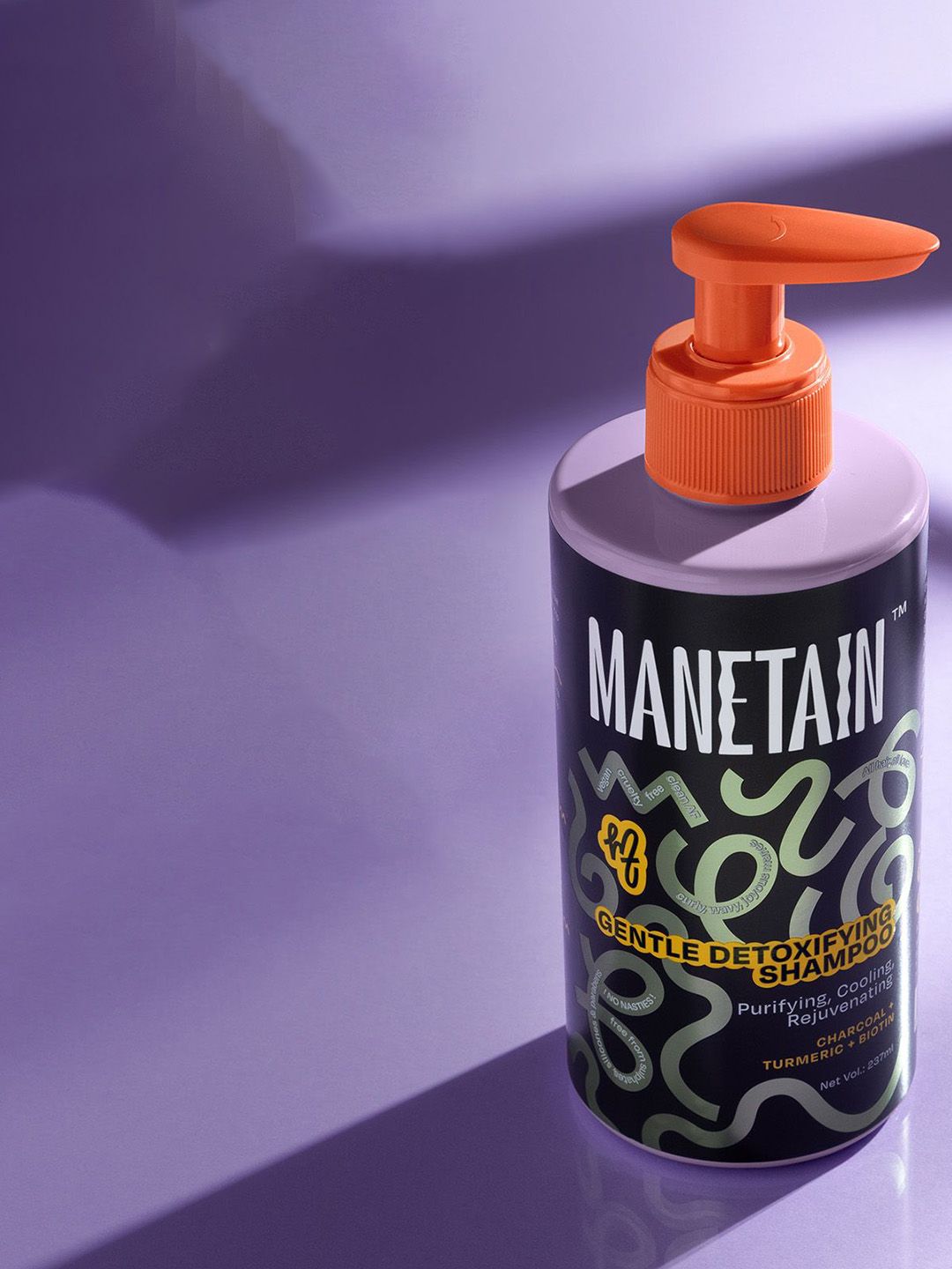 Buy MANETAIN Gentle Detoxifying Shampoo with Charcoal - 237ml