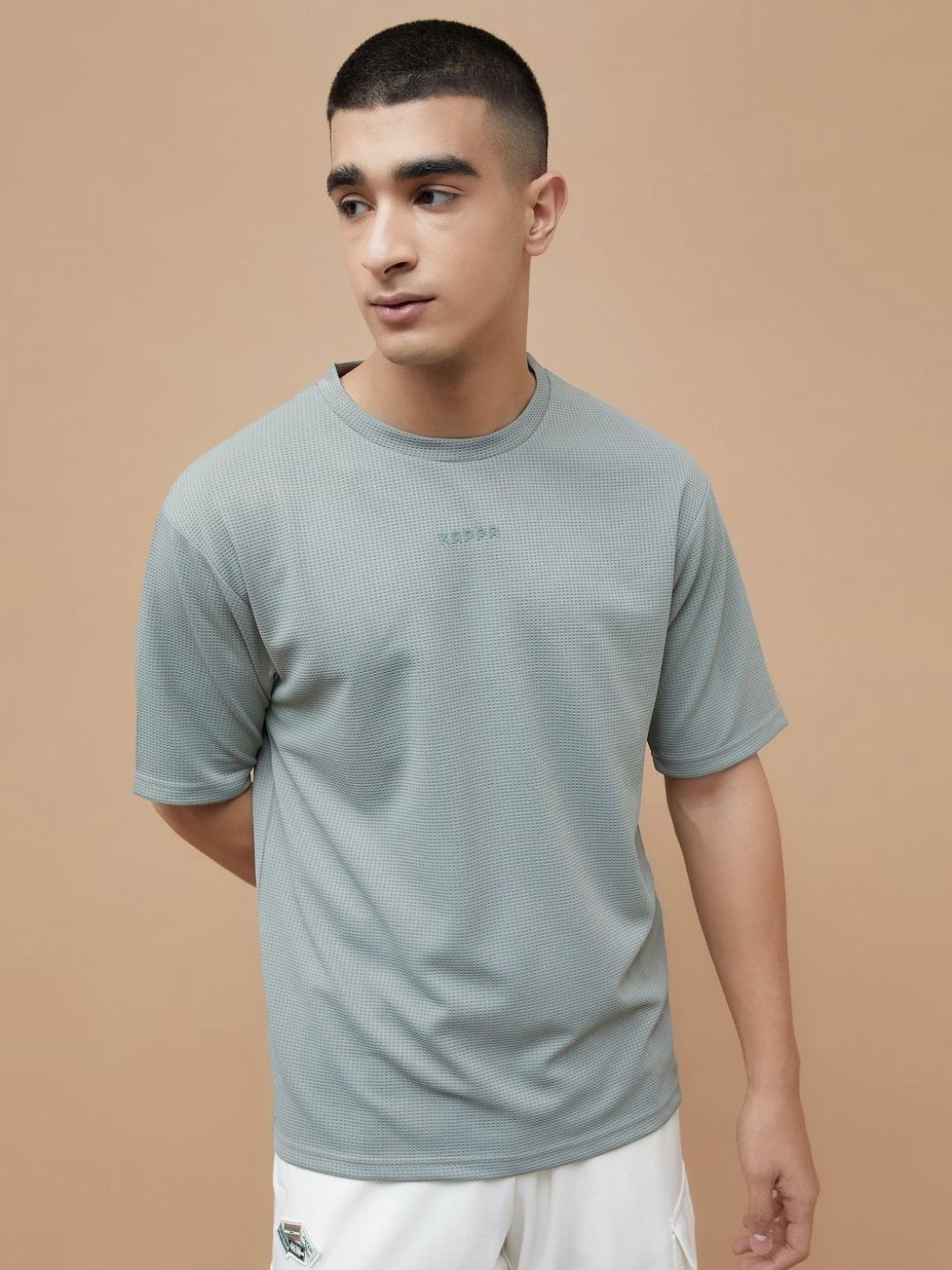 Kappa Men Solid Round Neck T-shirt