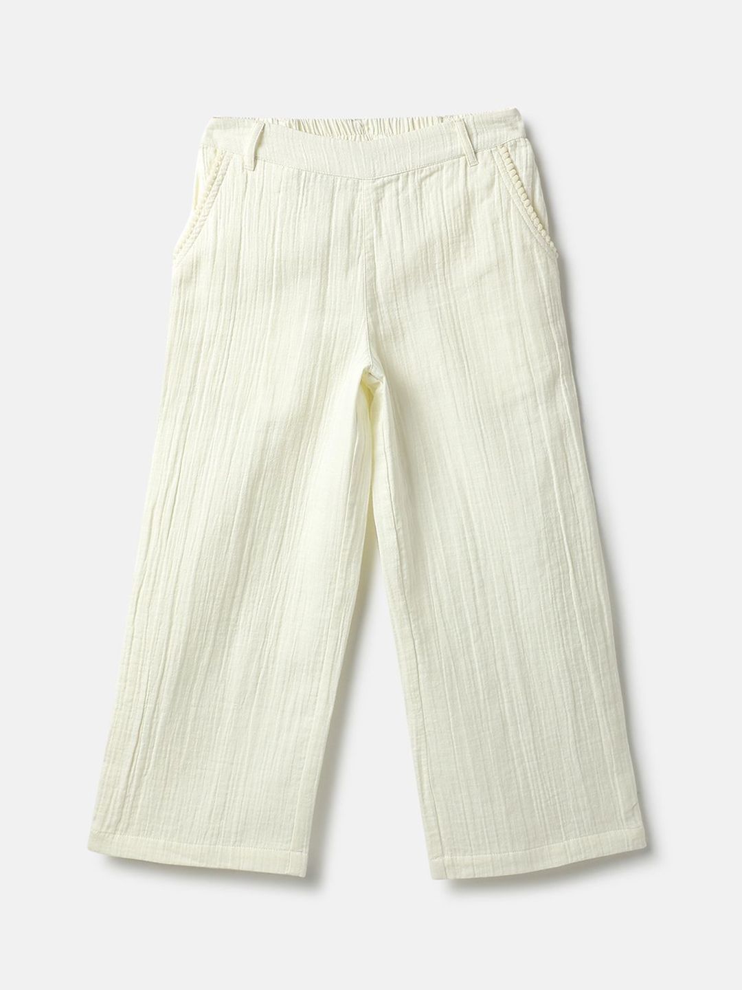 United Colors of Benetton Girls Regular Fit Mid-Rise Trousers