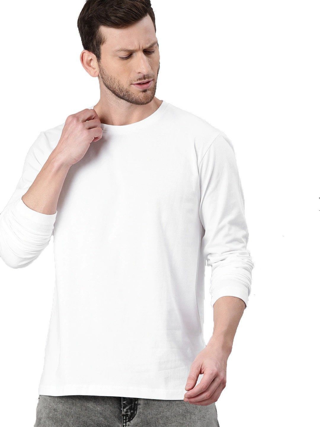 Organic Chics Men Solid Round Neck Regular Fit T-shirt