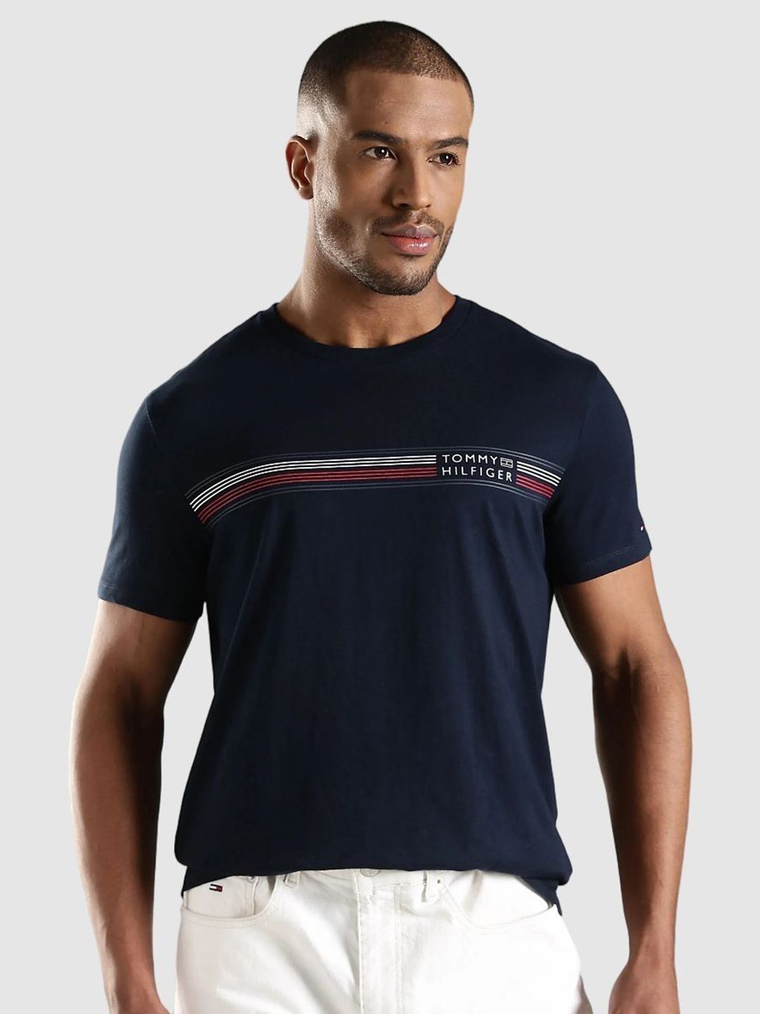 Tommy Hilfiger Tommy Hilfiger U.S. Round Neck Short Sleeves Casual T-shirt