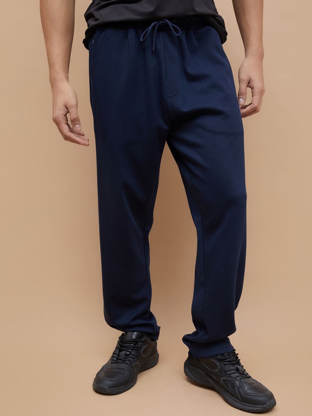 Kappa Men Relaxed-Fit Mid-Rise Cotton Track Pants