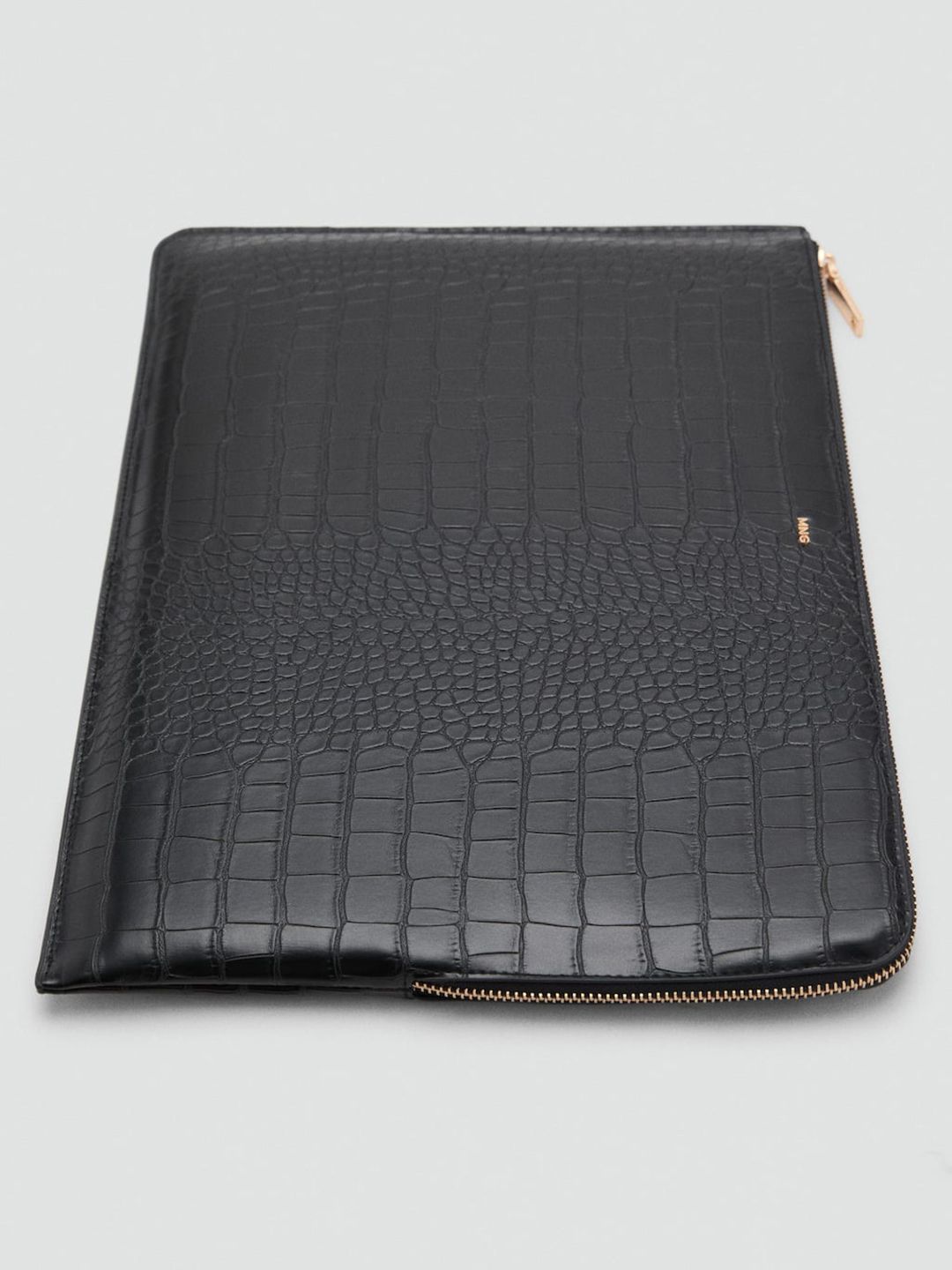 Croc-Textured Laptop Sleeve - Upto 15"