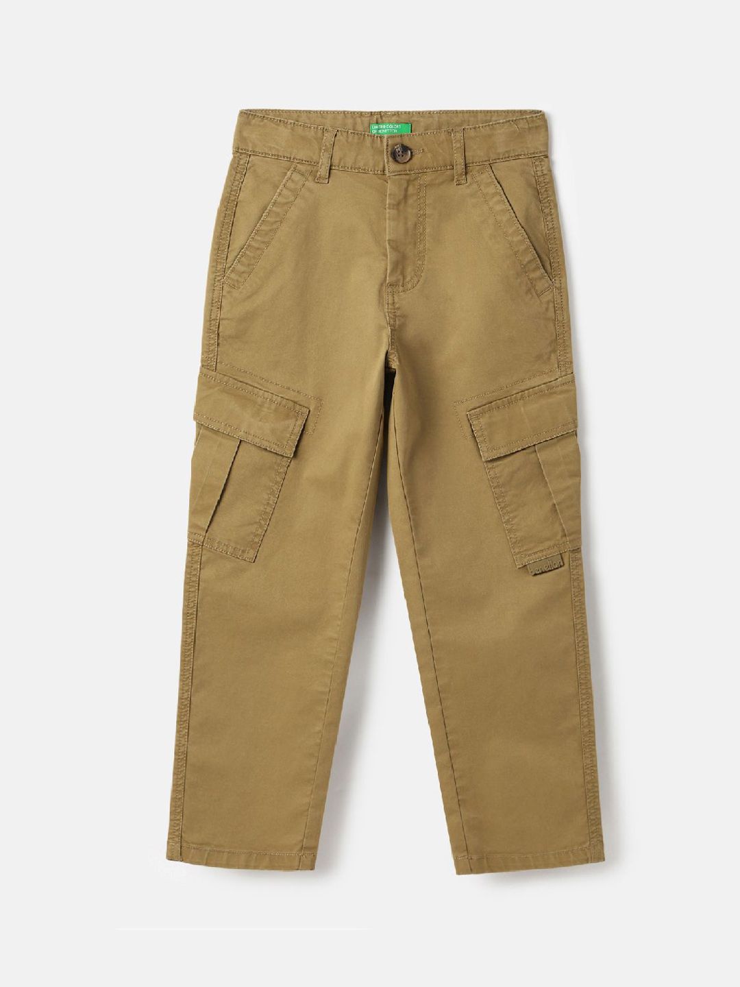 United Colors of Benetton Boys Mid-Rise Cargos Trousers