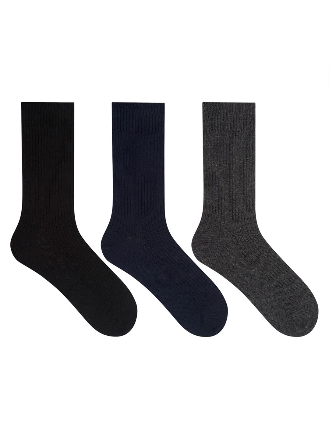 Socksxpress Men Pack Of 3 Travel Essential Calf-Length Socks