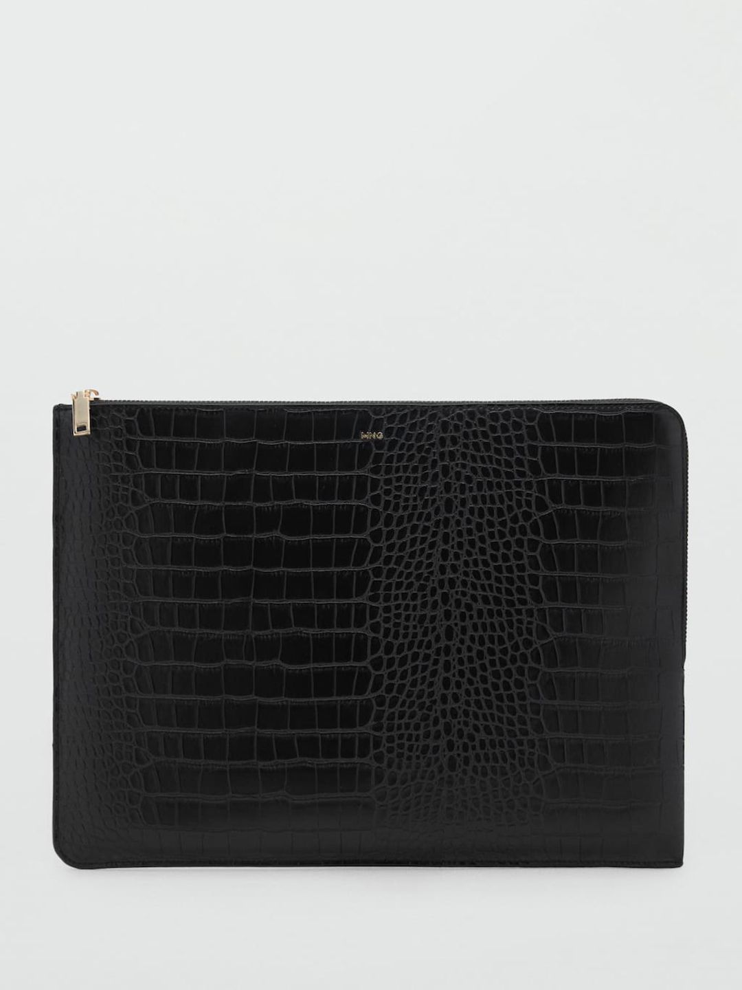 Croc-Textured Laptop Sleeve - Upto 15"