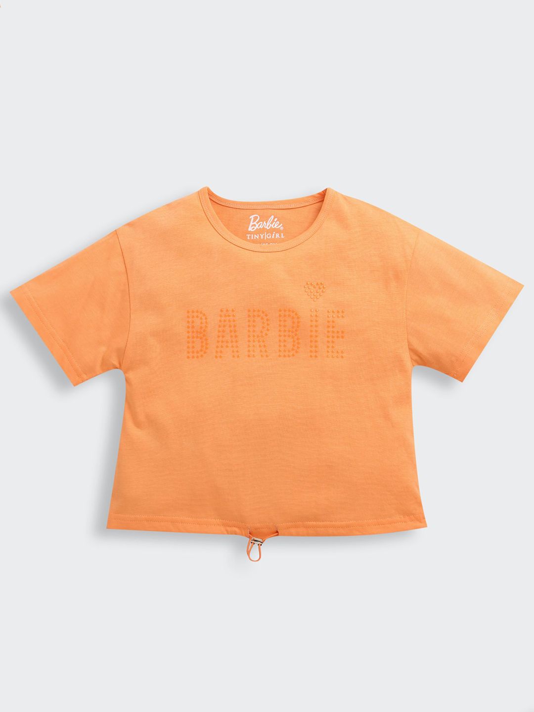 Tiny Girl Barbie Embellished Cotton Crop Top