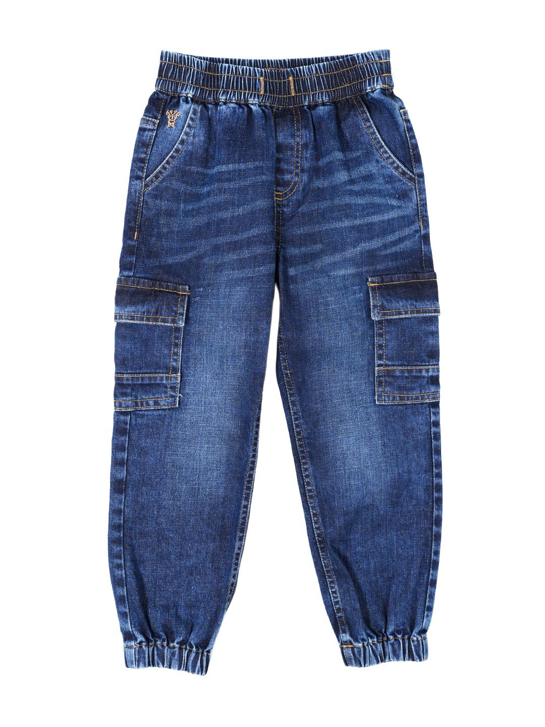 UNDER FOURTEEN ONLY Boys Slim Fit Mid-Rise Light Fade Jeans