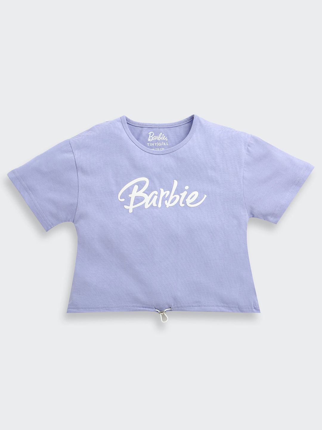 Tiny Girl Barbie Printed Cotton Crop Top