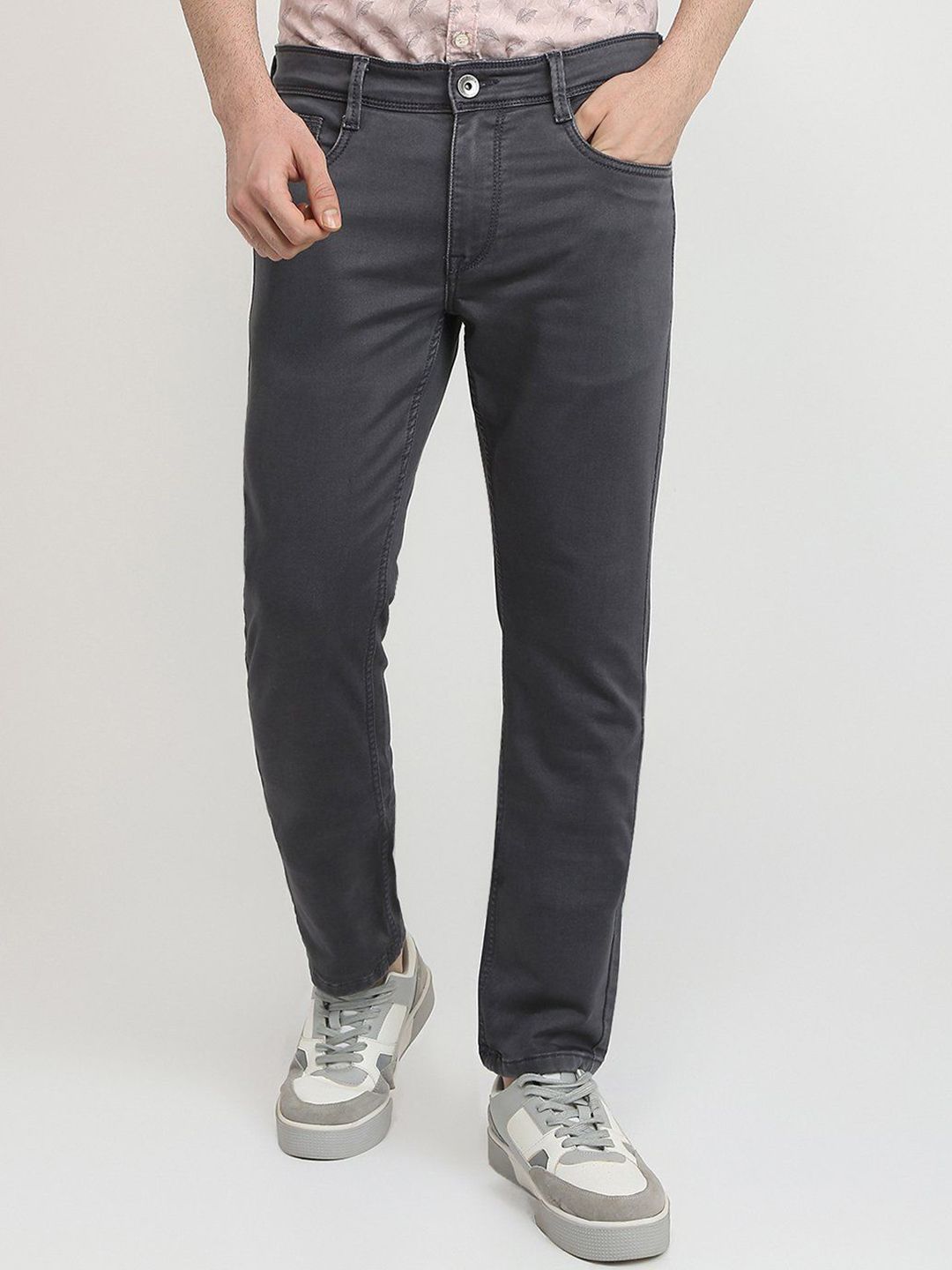 Parx Men Tapered Fit Low-Rise Jeans