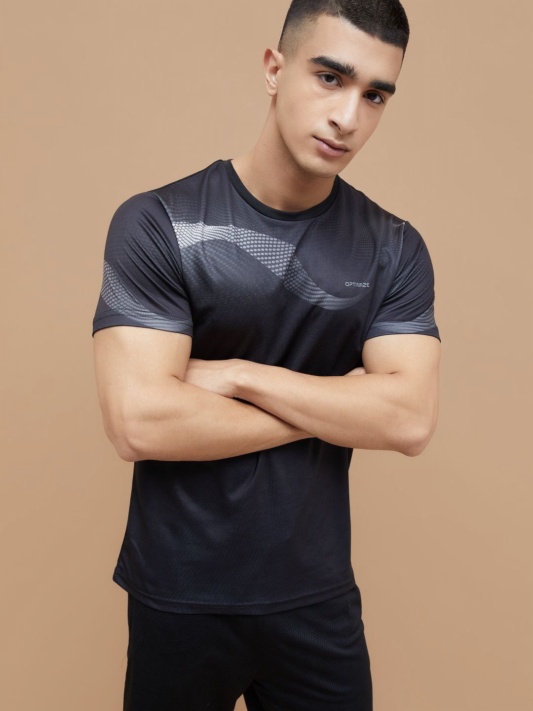 Fame Forever by Lifestyle Men Abstract Printed Round Neck T-shirt