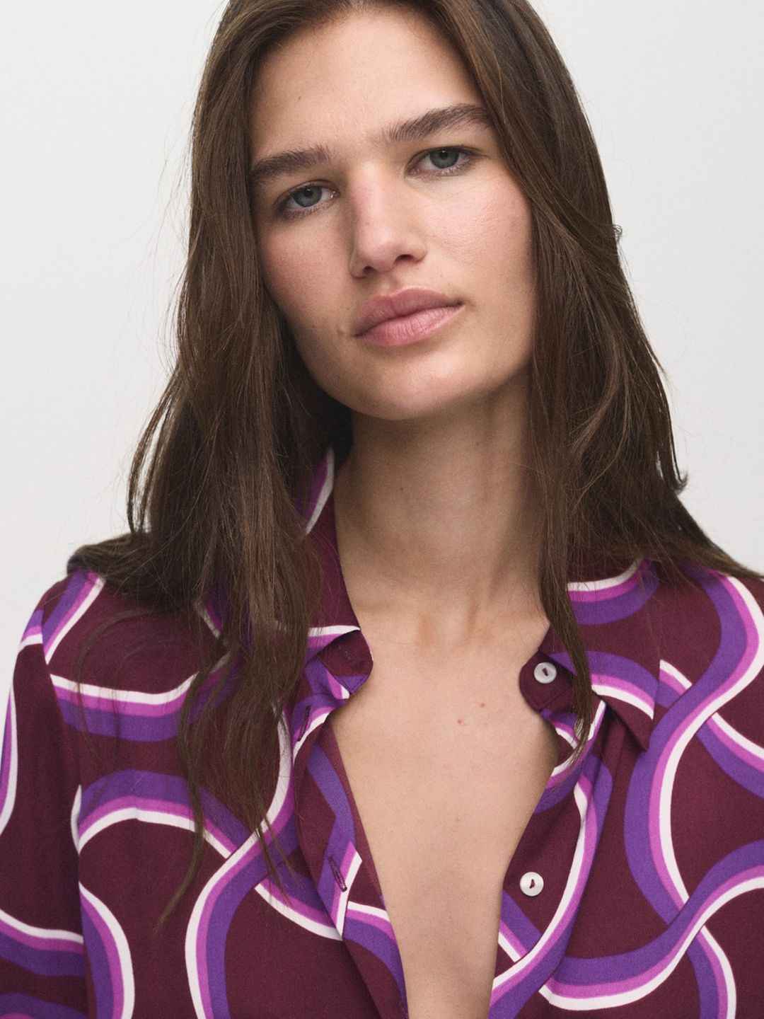 Abstract Printed Relaxed Fit Casual Shirt