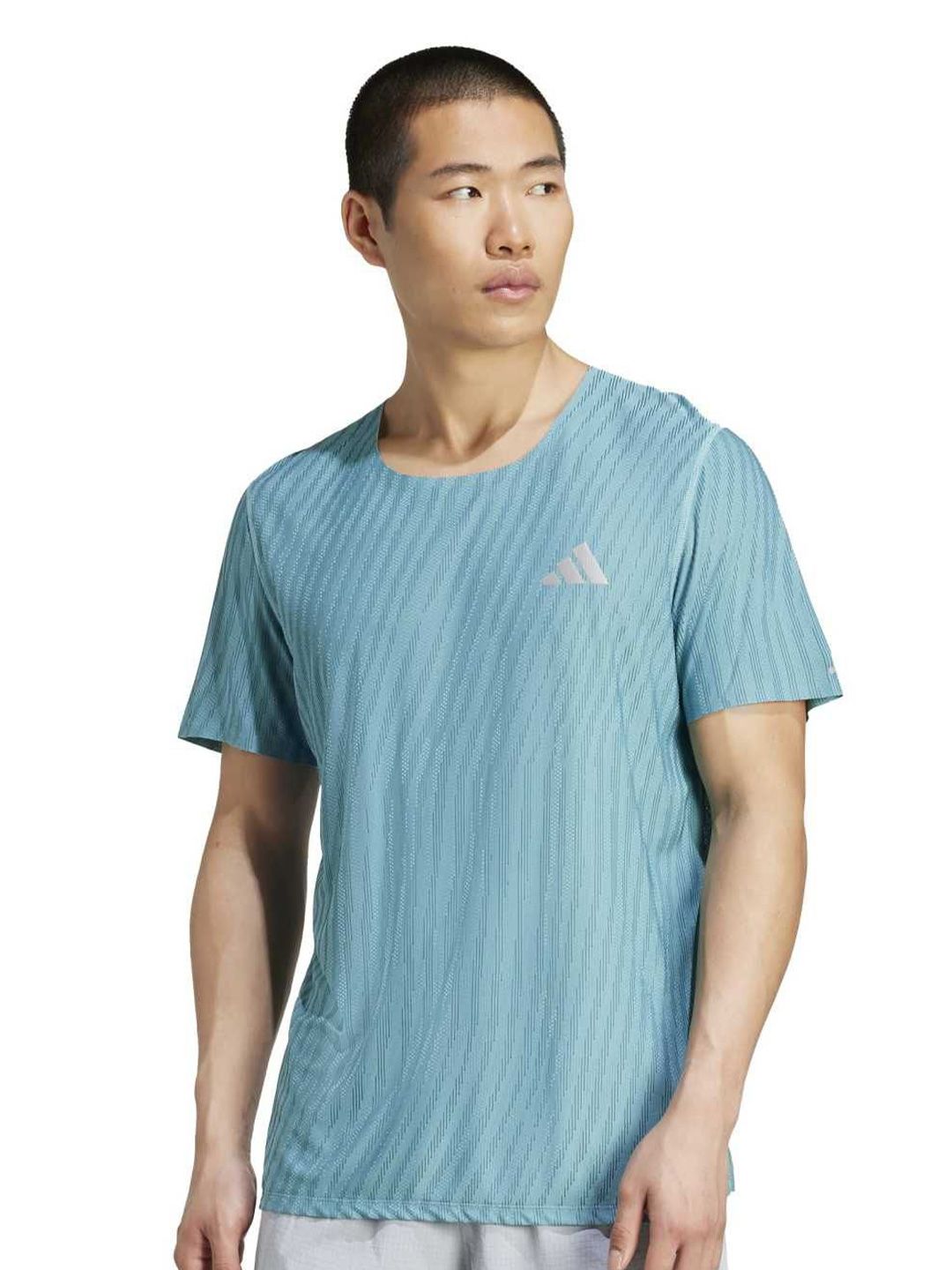 ADIDAS Women Striped Adi365 Round Neck T-Shirt