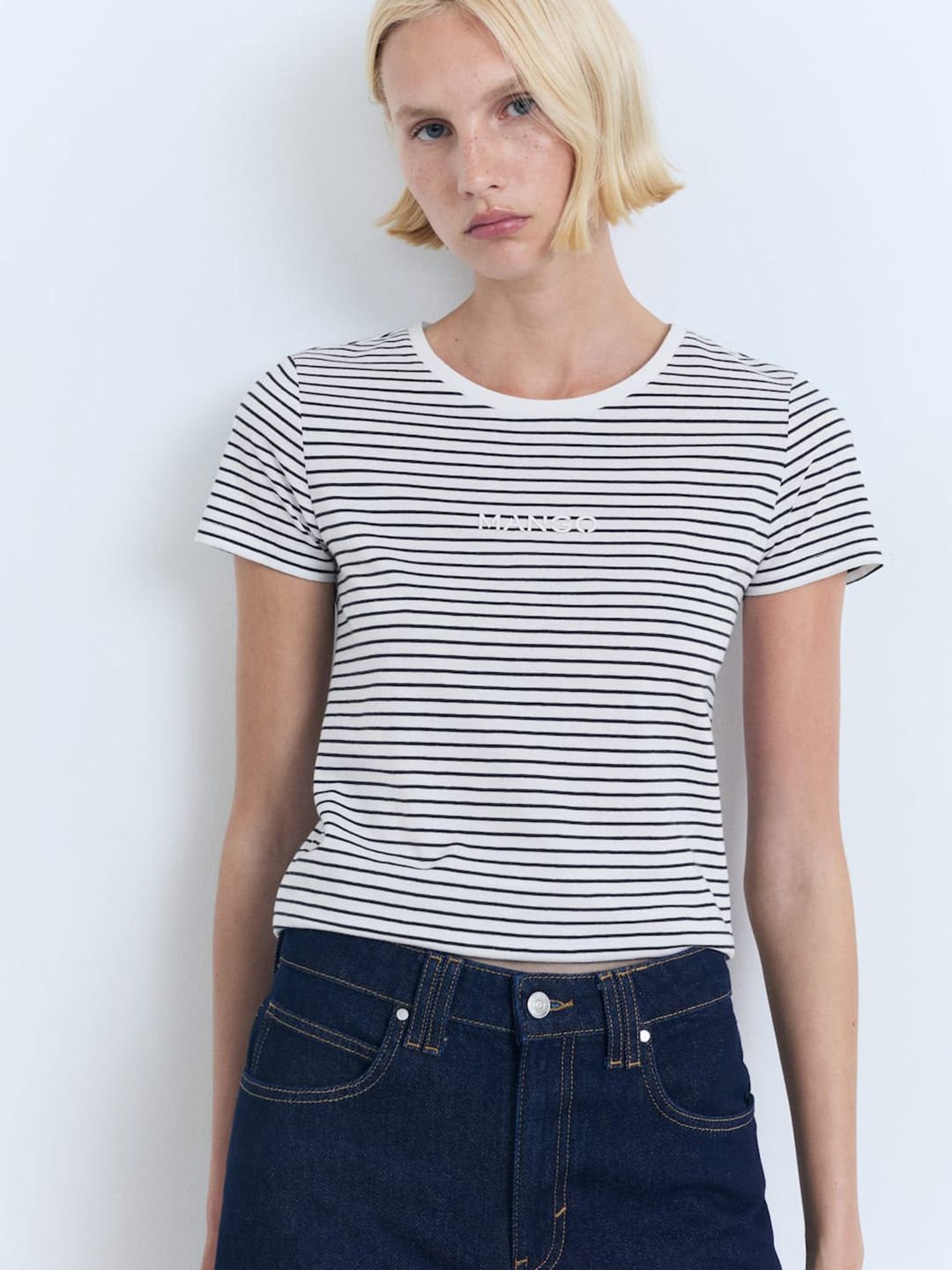 Striped Pure Cotton T-shirt