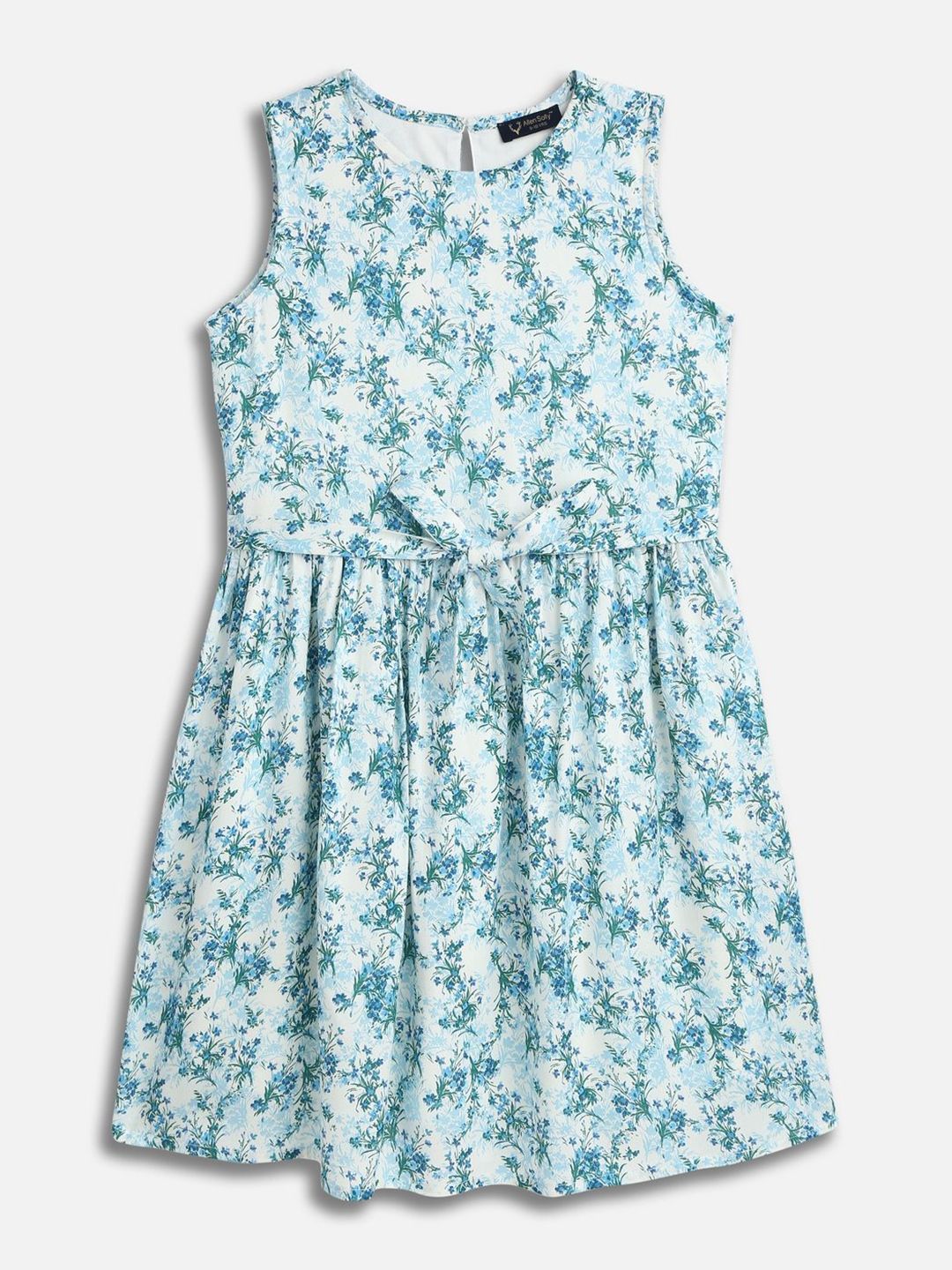 Allen Solly Junior Girls Floral Printed Fit & Flare Dress