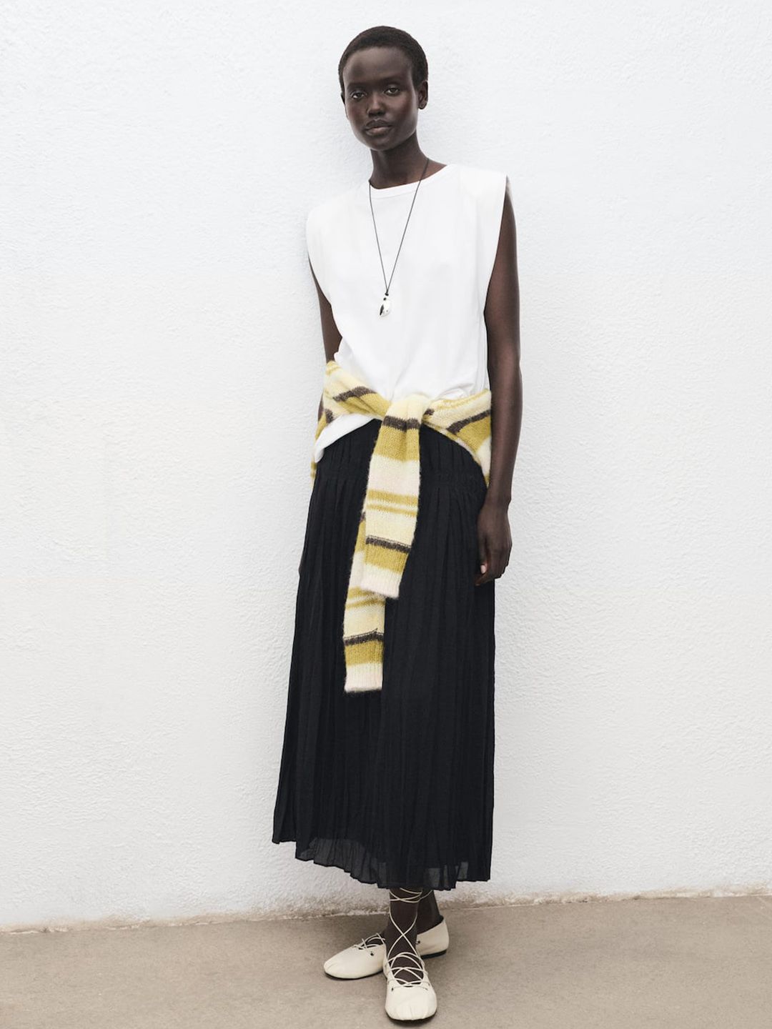 Pure Cotton Sleeveless T-shirt