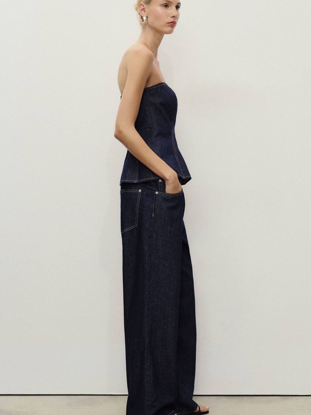 Mid-Rise Pure Cotton Straight Fit Jeans