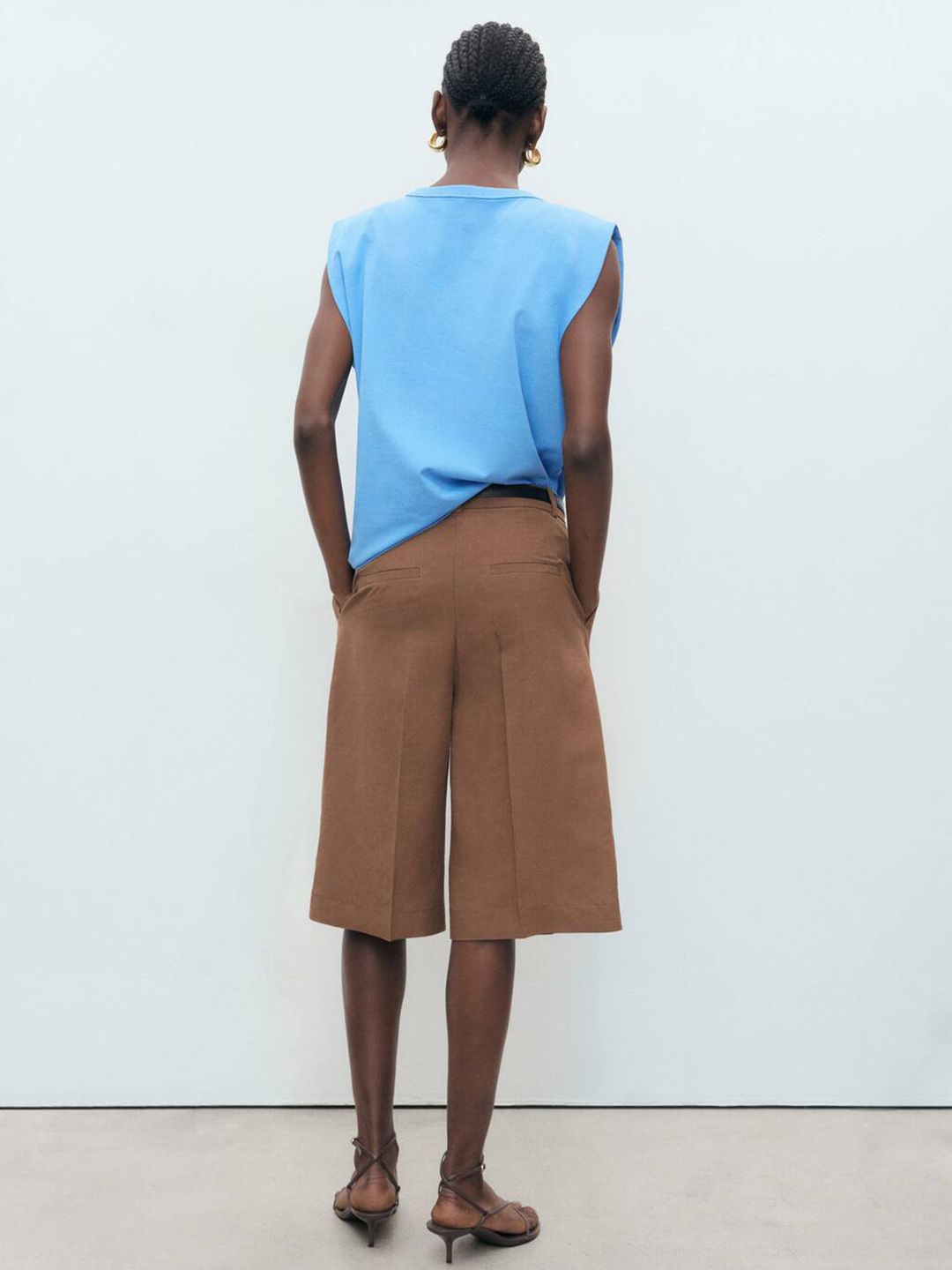 Pure Cotton Sleeveless T-shirt
