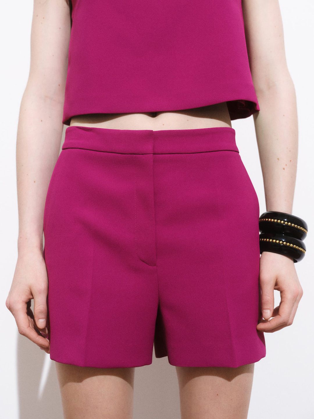 Straight Mid-Rise Shorts