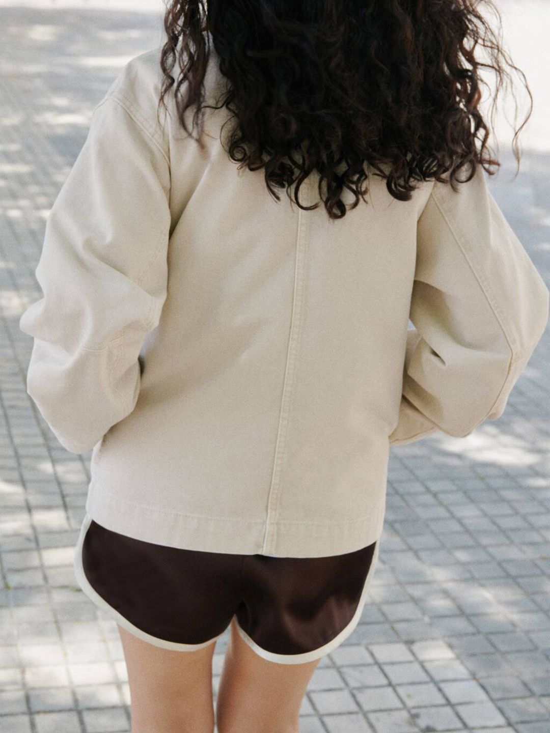 Striped Detail Mini Shorts