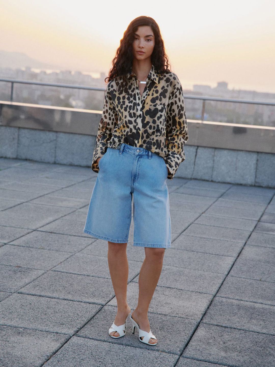 Animal Print Pure Cotton Casual Shirt