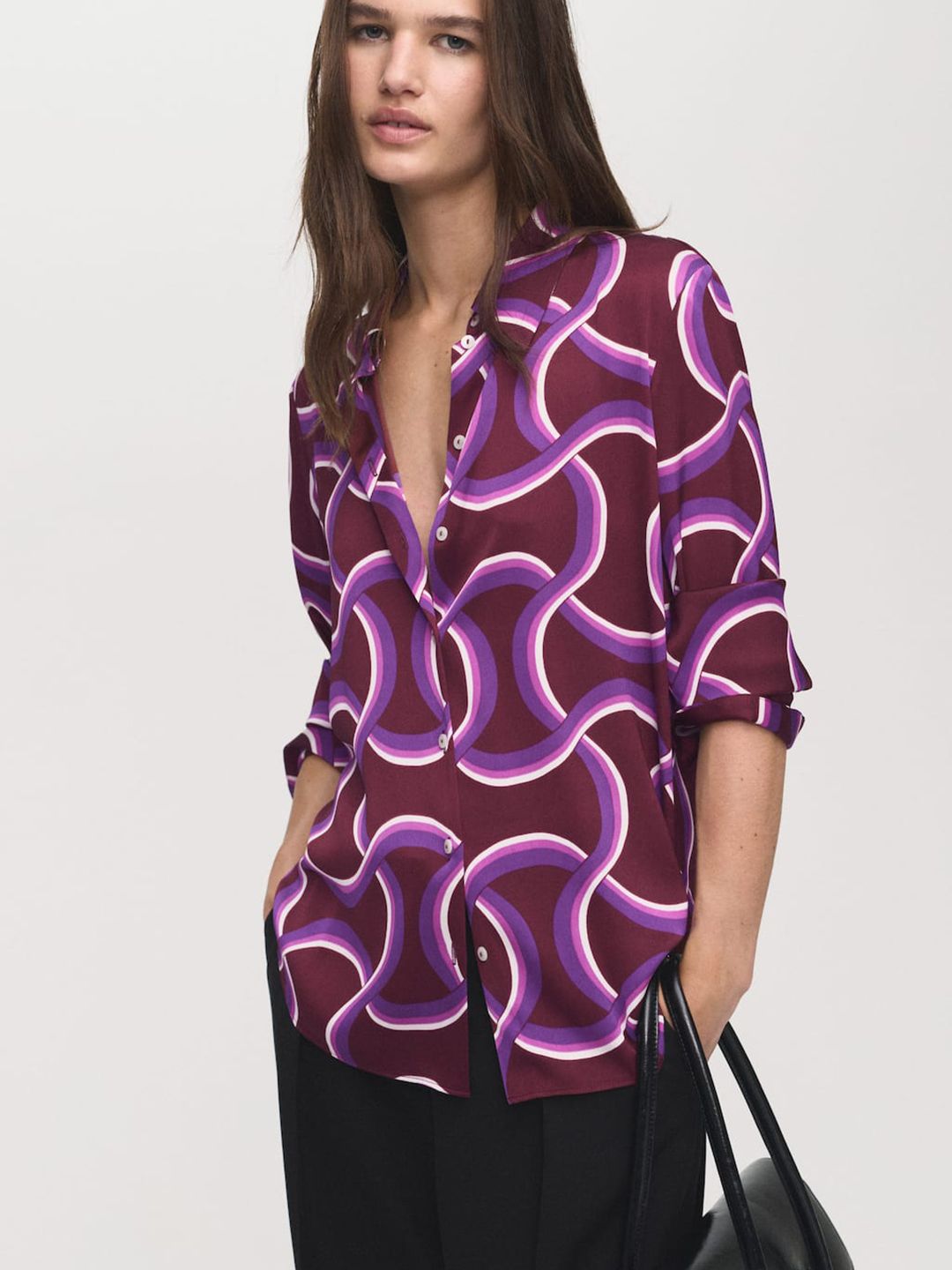 Abstract Printed Relaxed Fit Casual Shirt