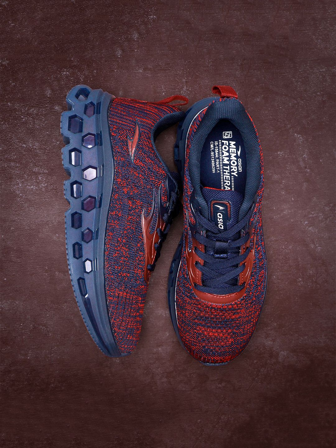 ASIAN Men Lace-Ups Running Non-Marking Shoes