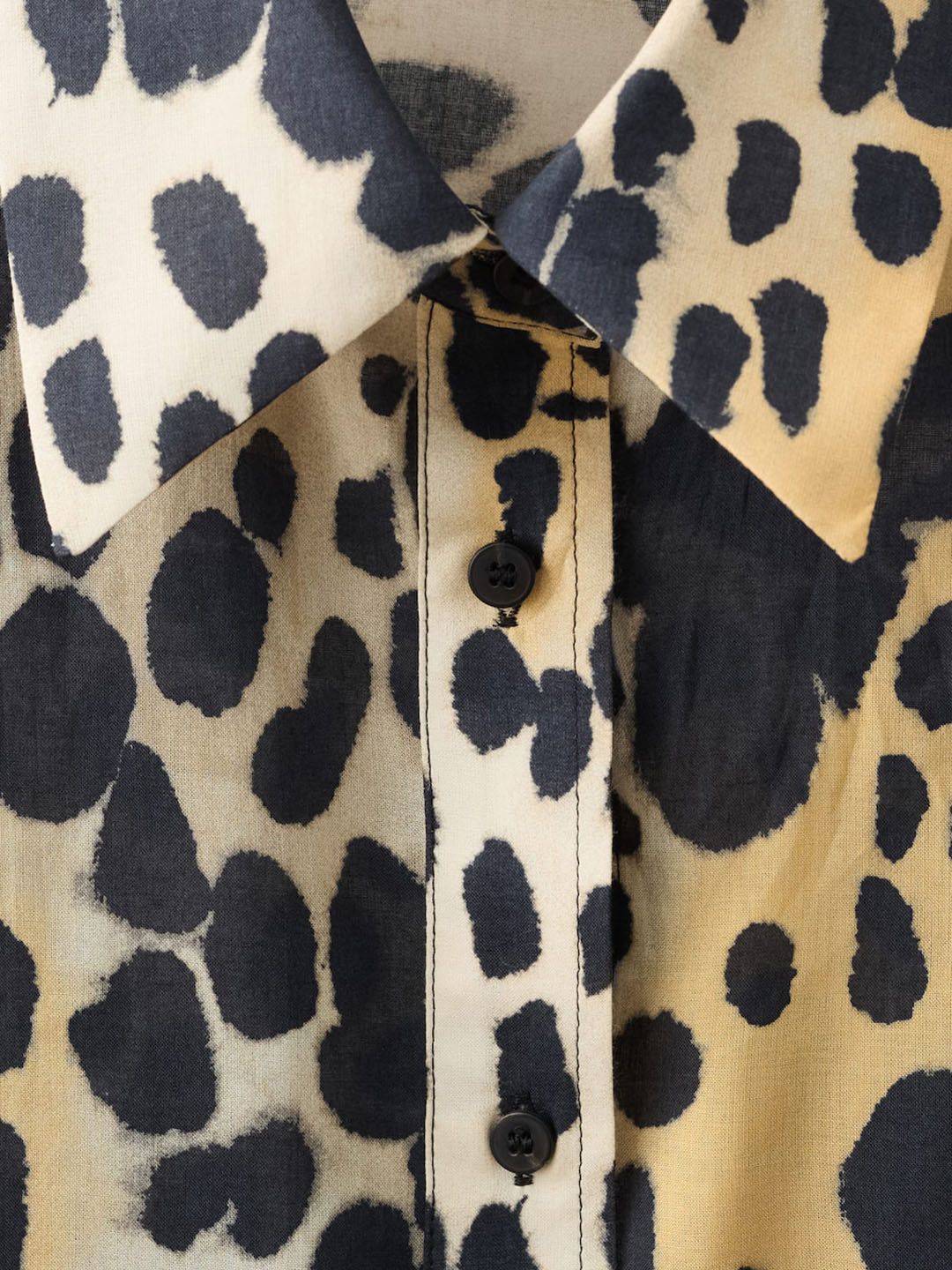 Animal Print Pure Cotton Casual Shirt