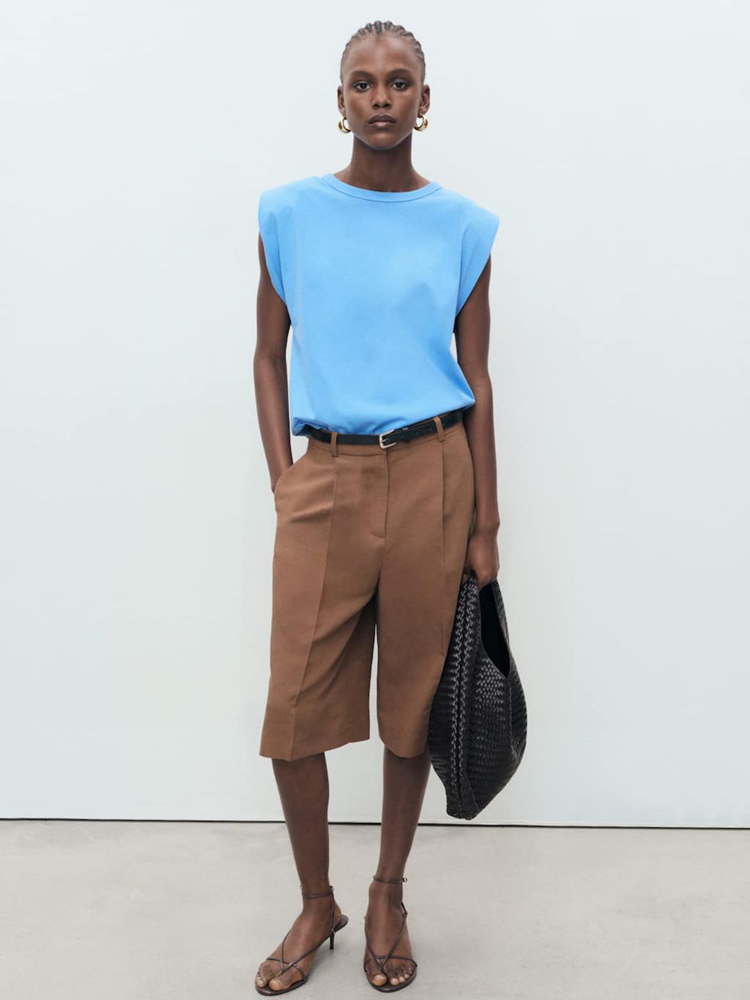 Pure Cotton Sleeveless T-shirt