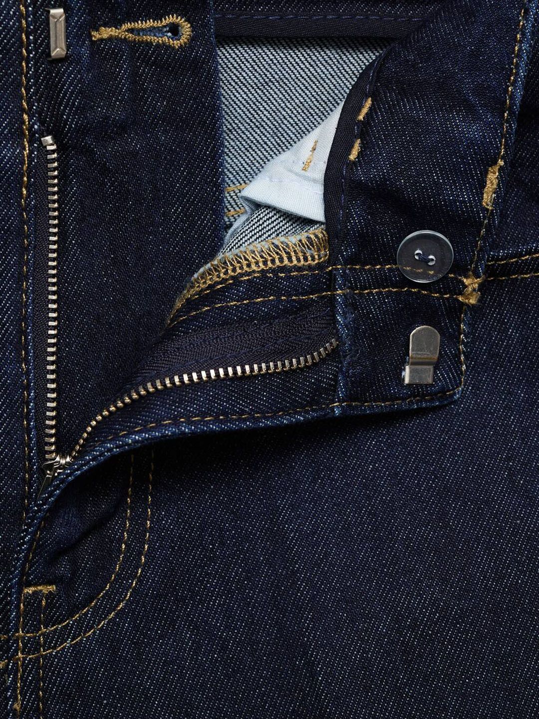 High-Rise Denim Bermudas