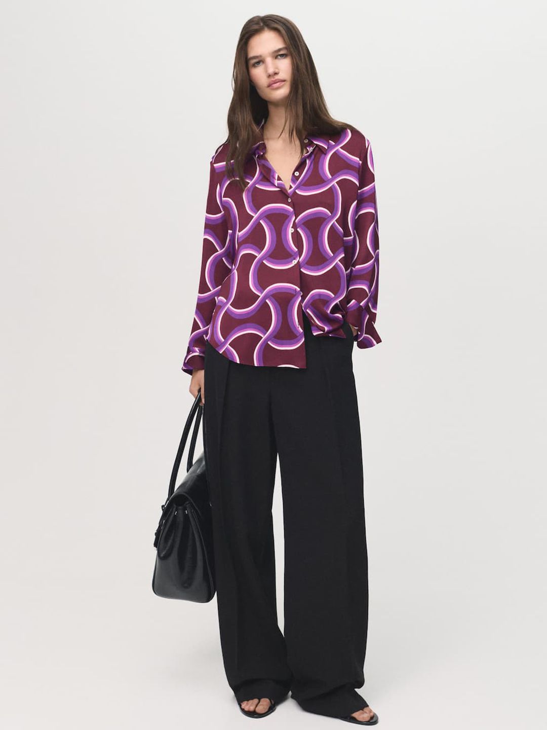 Abstract Printed Relaxed Fit Casual Shirt