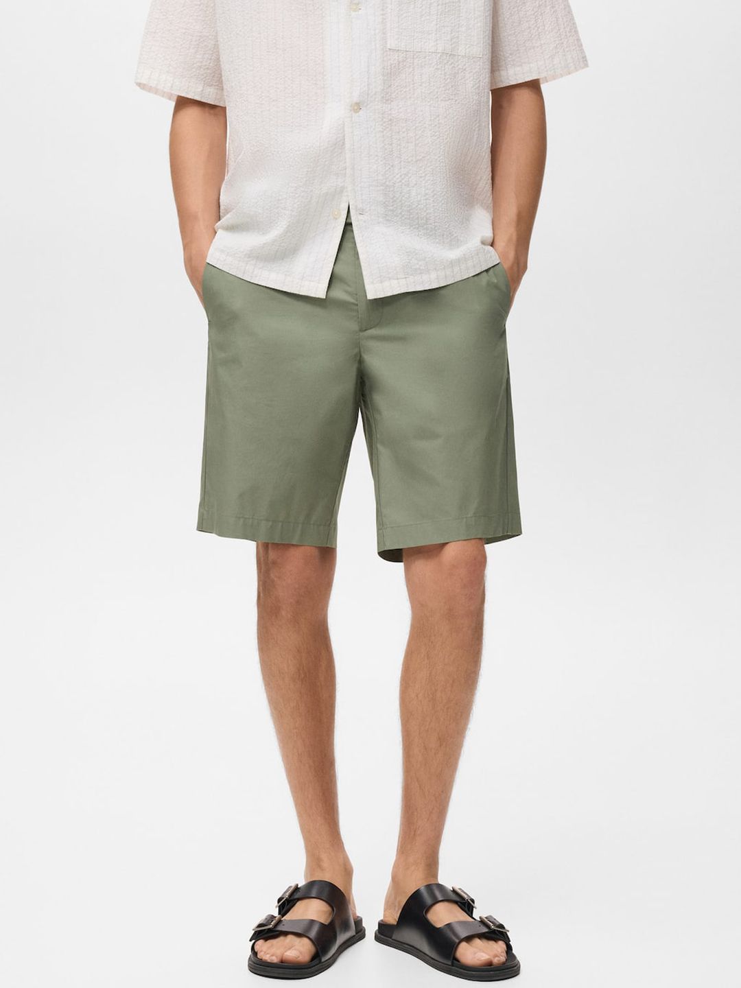 MANGO MAN Slim Fit Chino Shorts