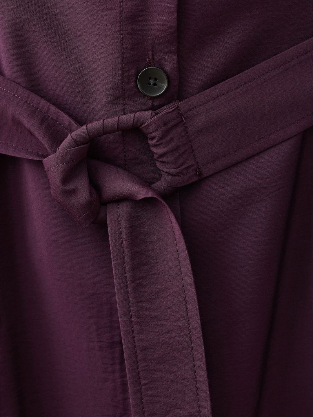 Belted Shirt Midi Dress